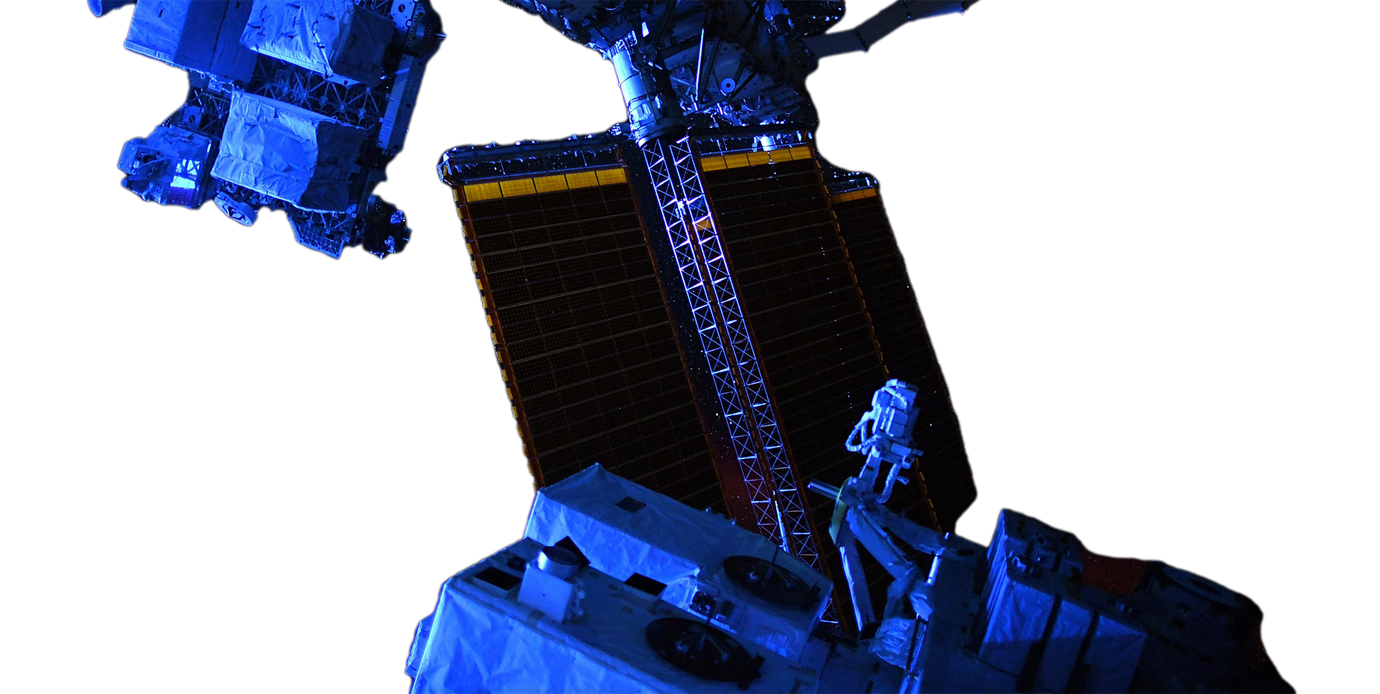 H5 on ISS at night in orbit